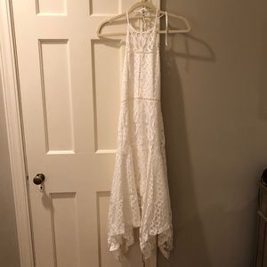 White Midi Parker Dress